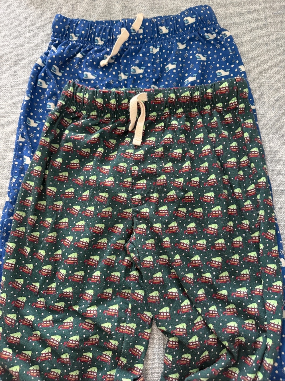 Vineyard Vines Kids Green & Blue Holiday Pajama Bottoms